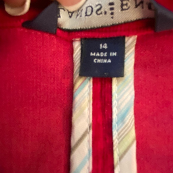 Lands End Womens Fuchsia Corduroy Blazer. / Size 14 - Picture 7 of 11